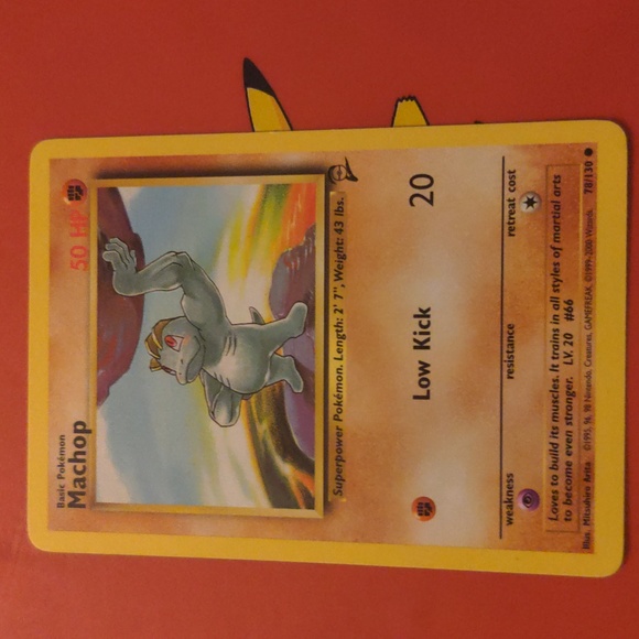 Pokemon 2nd Edition 1995 Machop 1990s Base Set - Picture 4 of 6